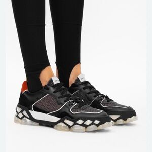 Jimmy Choo Diamond X Trainer Black and Brown Sneakers Size 41